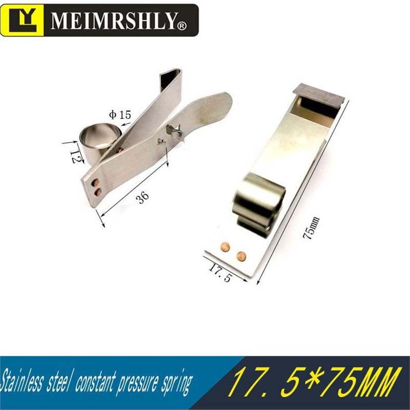 Stainless Steel Constant Force Spring Clip for YZR Generator Carbon Brush Holder, 25x32mm