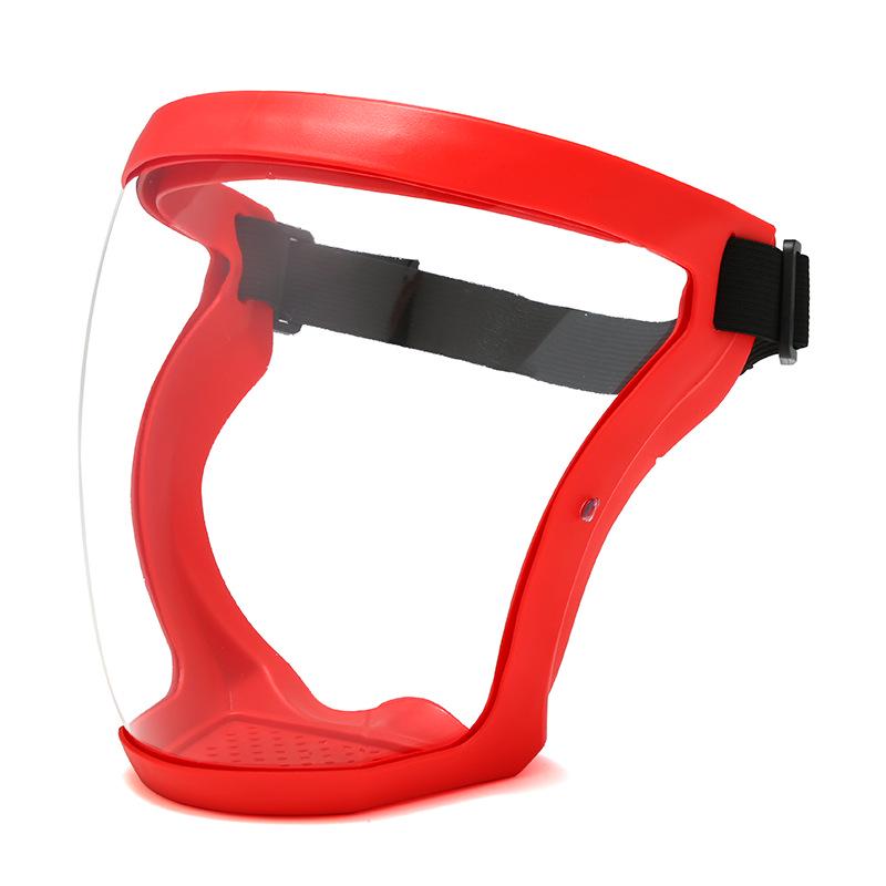 High-Definition Transparent Protective Face Shield - Anti-Droplet, Dustproof, Protective Riding Goggles.