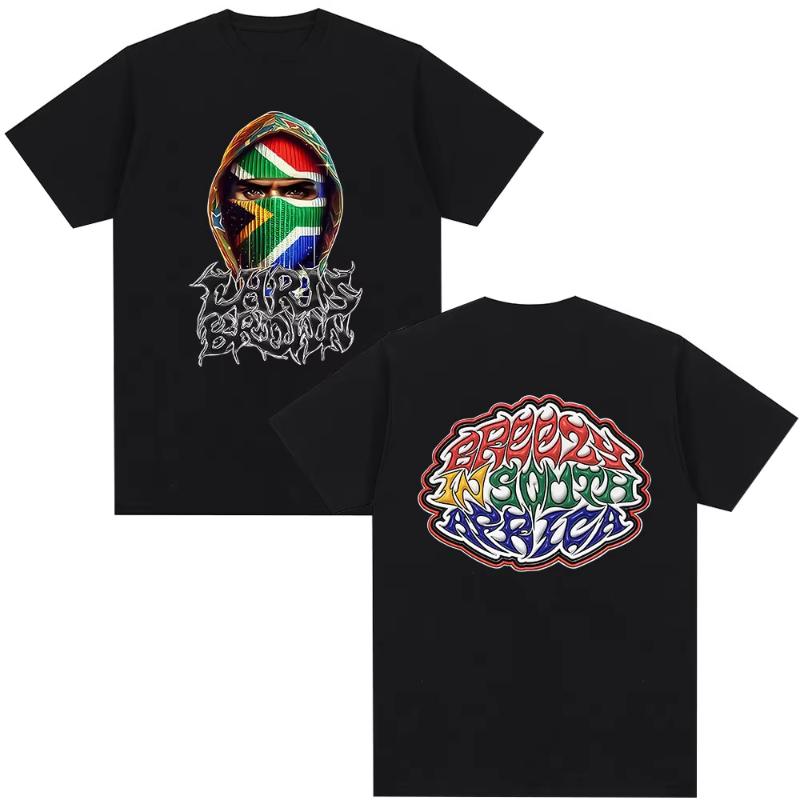 Rapper Chris Brown Tshirt Breezy Bowl XX Tour 2025 TShirts Unisex Women Harajuku ONeck Short Sleeve T Shirt Streetwear Fans Gift