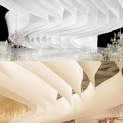 Korean-Style Milk Silk Ceiling Draping for Wedding Decorations