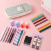 School Set Pencil Case Highlighter Pen Eraser Gel Pen School Accessories Set for Classroom and Office Use