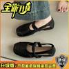 Design sense hollow bag head sandals summer French retro style with skirt breathable casual girl Mary Jane single shoes