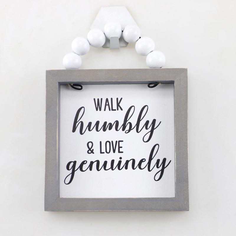 Quadratisches Holz-Hängeschild Holztafel Wandkunst Für Küche Schlafzimmer Wohnzimmer Arbeitszimmer Dekorationen