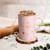 Livole Day Birthday Gift for Respect for the Aged Day Ceramic Mug with Stylish Large Capacity Coffee Funny Dishwasher Heat and Cold Pink Marble