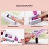 French Portable Recovery Box For Nail Glitter Powder Container Recycling Dipping Powder Dust Tray Nail Art Caviar Sequin Storage
