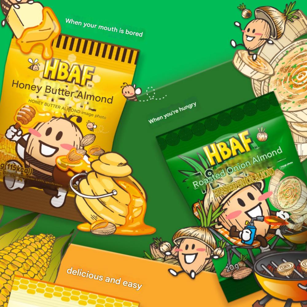 HBAF Mini Party Box Green 20g - 5 Types X 5 Packs, 1 Box (500g)