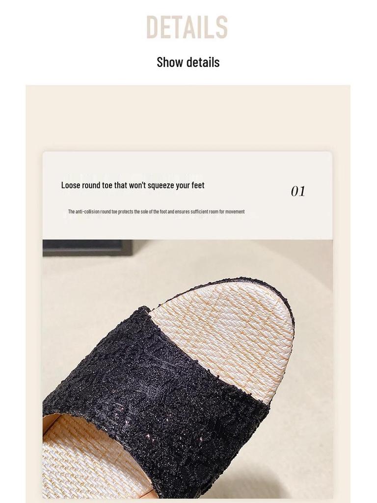 Plus Size Women's Summer Wedge Peep Toe Platform Sandals