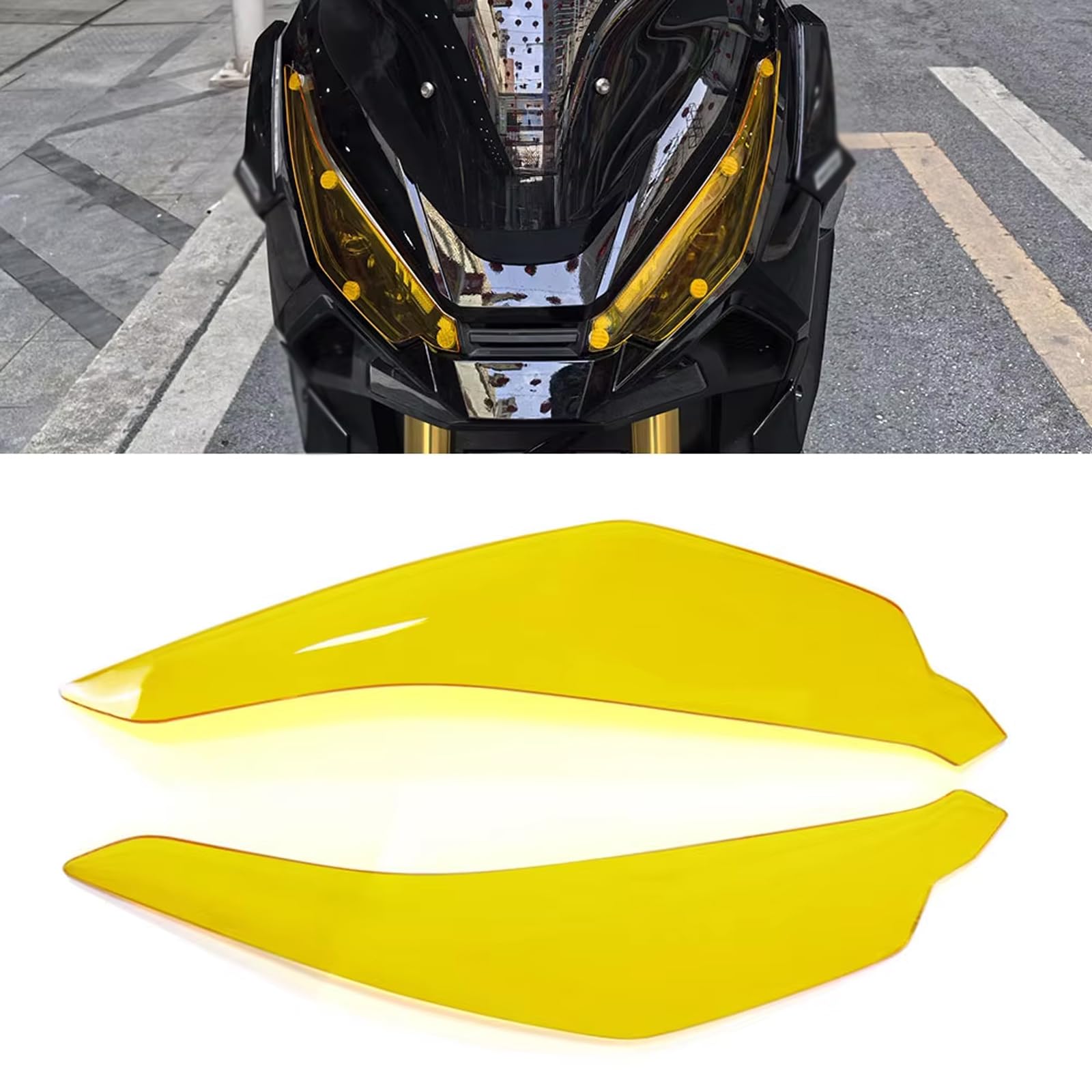 

FOR X-ADV 750 XADV 750 xadv750 2025 New Accessories Headlight Protector Seat Motorcycle Headlight Lens Cover (Fluorescent Yellow) M жёлтый