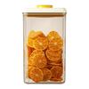 Rectangular Food Grade Storage Container Press Close Vacuum Seal Stackable Space Efficient Kitchen Organizers Use