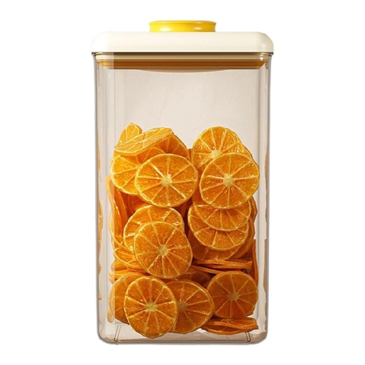 Rectangular Food Grade Storage Container Press Close Vacuum Seal Stackable Space Efficient Kitchen Organizers Use