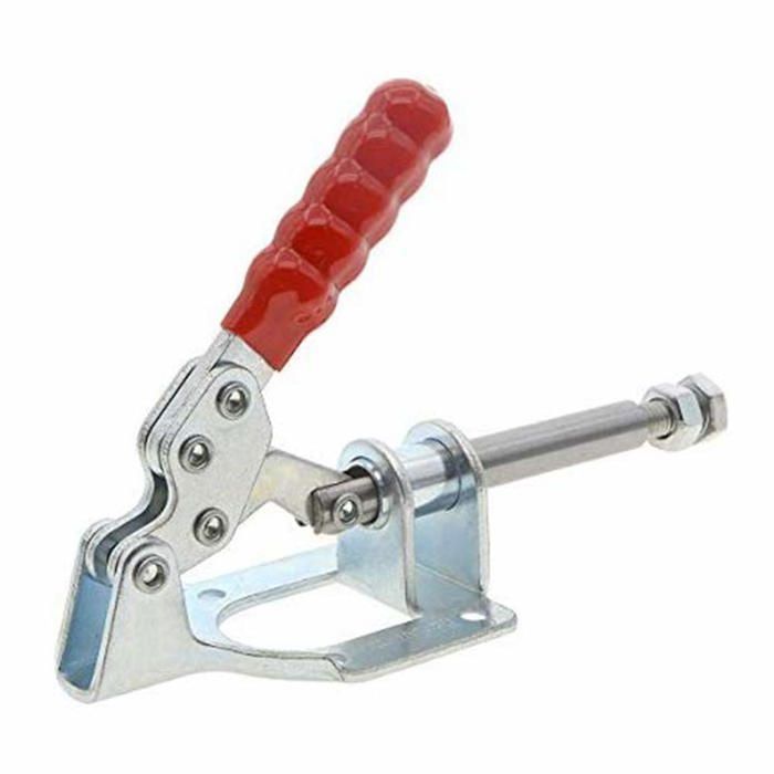 Lot de 2 pinces à bascule GH-302-FM 32 mm push-pull, poignée antidérapante rouge, maintien 136 kg