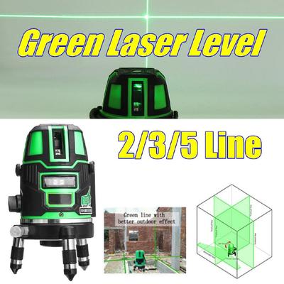2/3 /5 Line Laser Level Self-Leveling 360 Horizontal Vertical Cross Super Powerful Green Radius Alternating Direct Laser