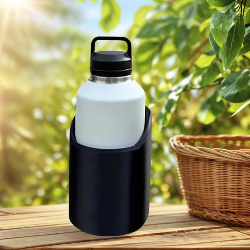 46, 50, 64 Oz Magnetic Bottle Stand Black Heavy Duty Bottle Mount Fixed Water Cup Beverage