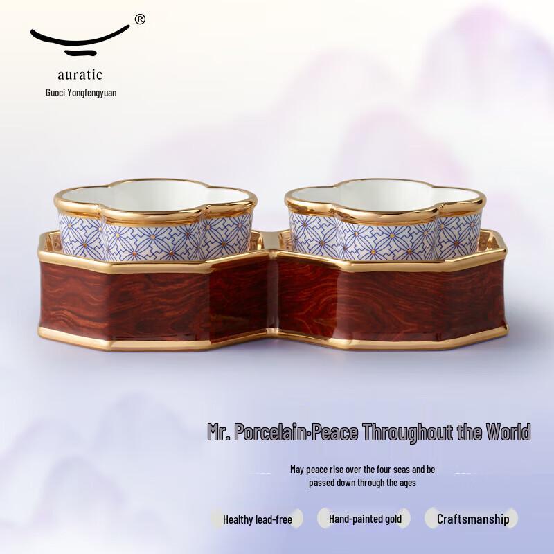 

Yongfengyuan Mr. Porcelain Four Seas 3-Piece Small Dish Set