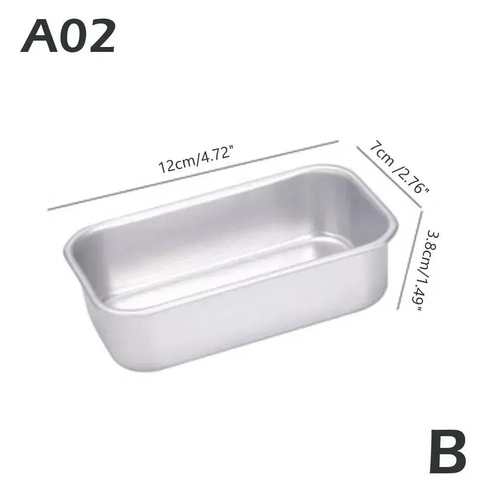 Rectangular Bread Mold Aluminum alloy Non-Stick Cake Pan Mini Toast Mold Cake Baking Tray Loaf Pan Kitchen Baking Tools Bakeware
