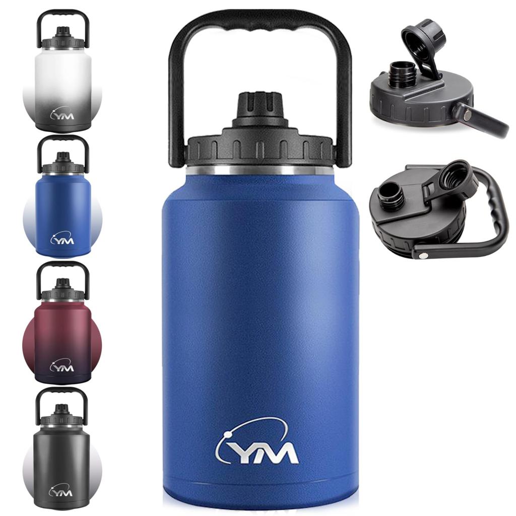 Grsta 4-liter Vacuum Insulated Ice Container, Ice Jug, Camping Container, Double-Walled Design, Condensation-Proof, Leak-Proof, High-Seal, Easy To