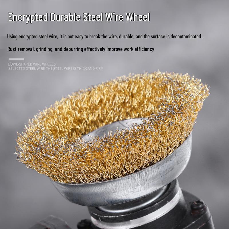 Rust Removal Steel Wire Brush Head for Angle Grinder