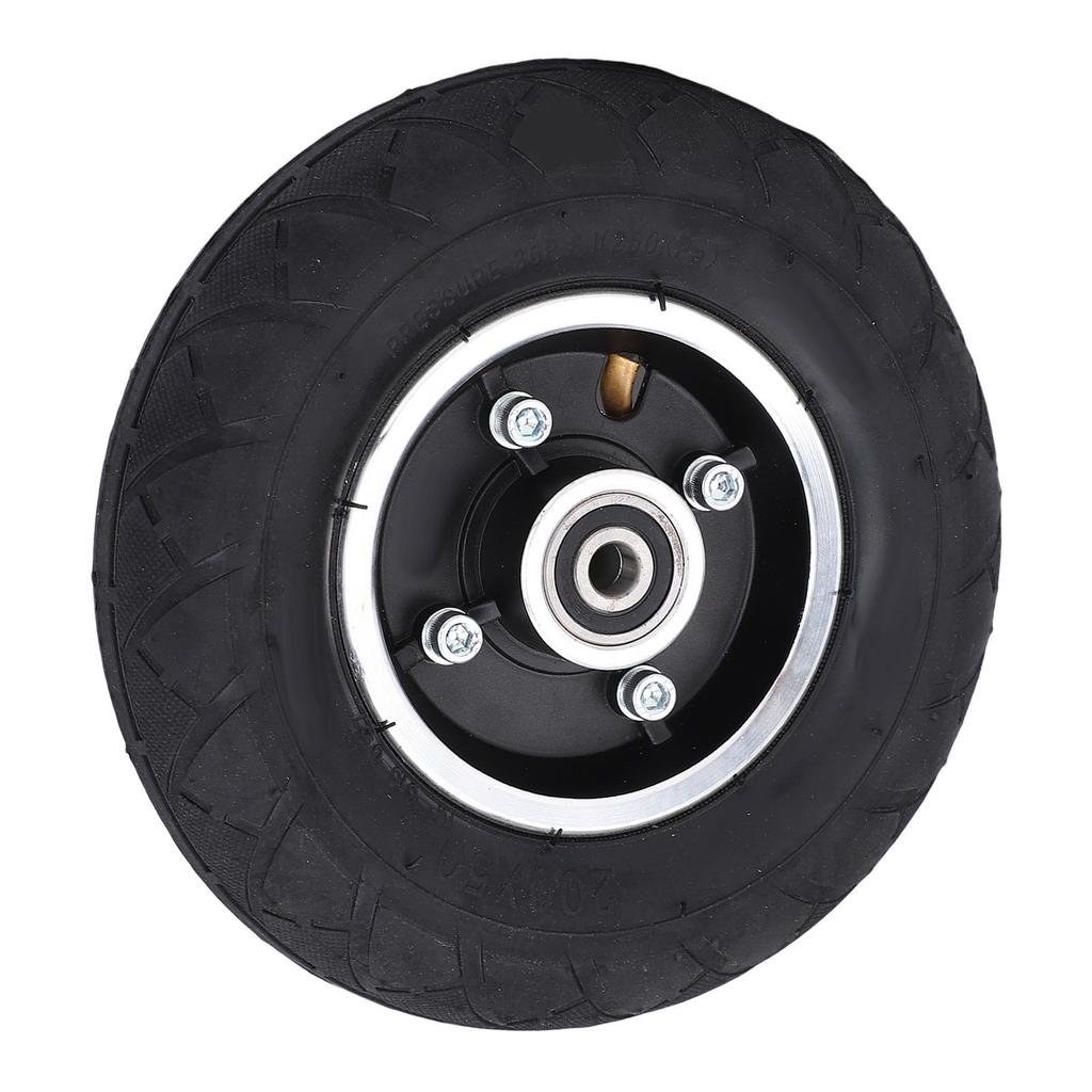 200x50 Tire 8 Inch X 2 Inch Electric Scooter Wheel 8 Inch Pneumatic Rubber Tire with Aluminum Alloy Rim Replacement for