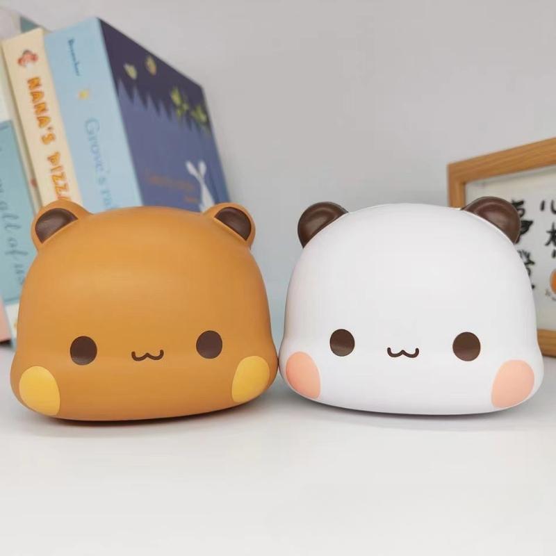 Fashnics Cute Bubu Dudu Squeeze Stress Toy Kawaii Cartoon Shape Panda Stress Relief Toys Quick Rebound Doll Christmas /Birthday Gift