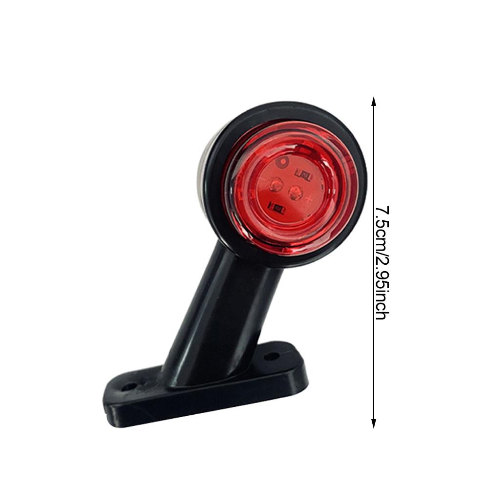 2Pcs DC 10-30V Car Truck Side Marker Lights Indicator Light Warning Signal Lamp Rear Tail White Red for Trailer Bus