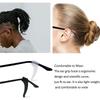 40Pcs Silicone Anti-slip Ear Hooks for Glasses Black Transparent Elastic Eye Glasses Retainer Holders Eyewear Accessories