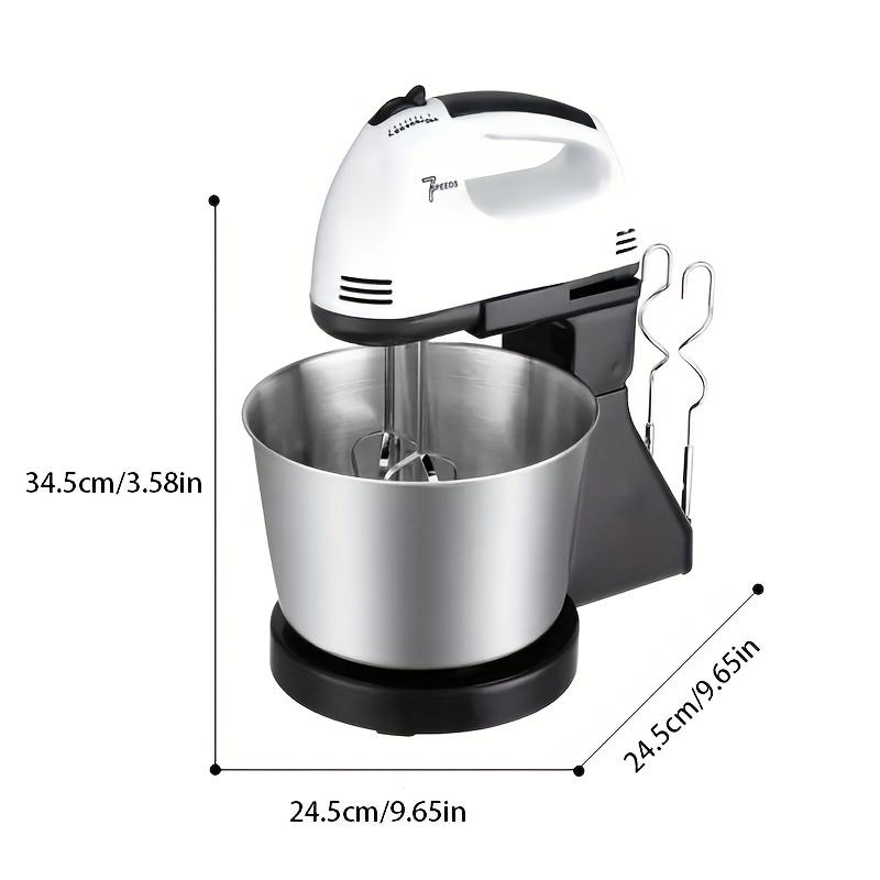 Mixer electric versatil 2 în 1 - Motor puternic și design din oțel inoxidabil - Ideal pentru aluat și creme - Perfect pentru sărbători și coacere de zi cu zi