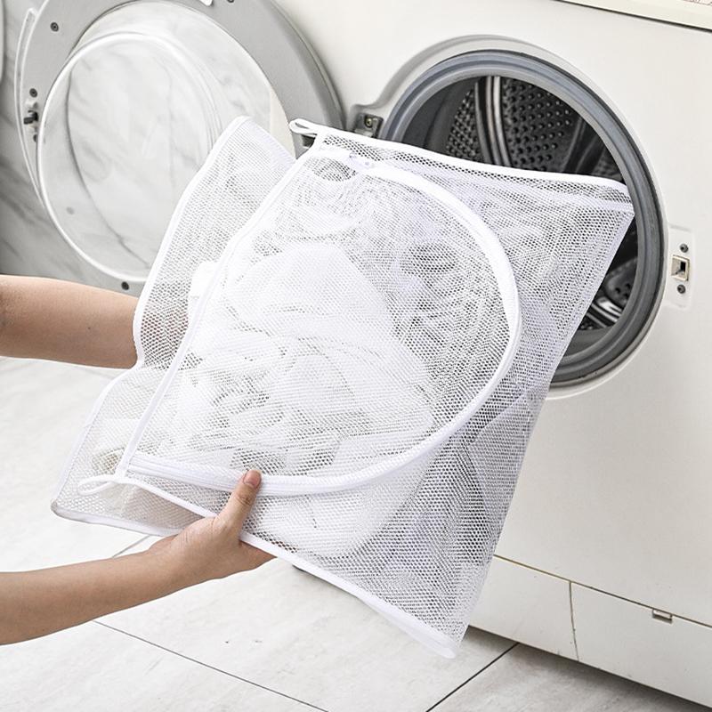 Folding Laundry Basket Organizer for Dirty Clothes Bathroom Clothes Mesh Storage Bag Household Wall Hanging Basket Frame Bucket