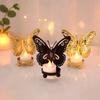 Elegant Butterfly Candlestick Ornaments Unique Iron Candle Stand Butterfly Candle Holders  Birthday