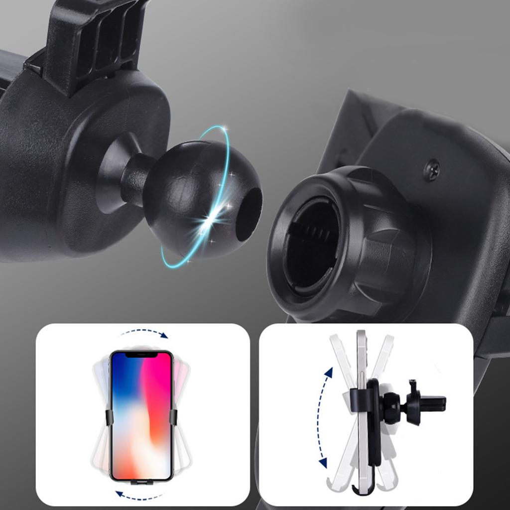 Car Phone Mount Universal One Hand Operation Firmly Hold Air Vent Clip Auto Lock Cell Phone Holder