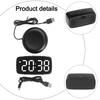 Digital Desk Clock with USB Charging Adjustable Brightness Snooze Function and Vibration Alarm for Heavy Sleepers