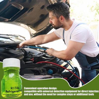 60ml Car Air Conditioner Leak Fluorescent Agent Leak Detection Oil Eco-Friendly AC Refrigerant Oil Agent For Leak Detection Tool