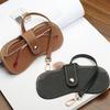 1Pcs Portable Myopia Frame Case Simple Eyeglasses Eyewear Storage Japan Portable PU Leather Glasses Bag Retro Sunglasses Case