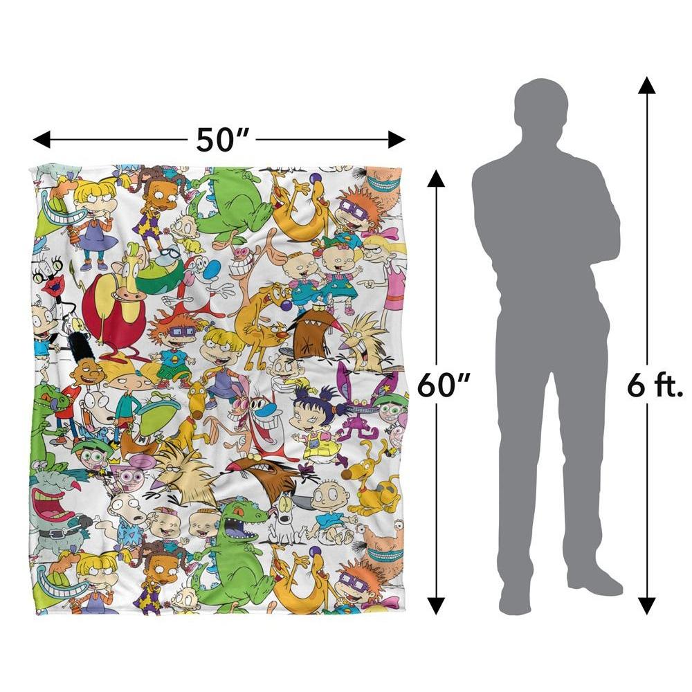 Nickelodeon Silky Collage Supersoft Blanket