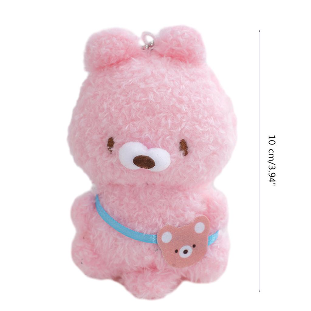 Cartoon Stuffed Animal Shape Keychain Backpack Pendant Cute Stuffed Toy Car Keychain Bag Birthday Gift for Boy Girls