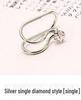 Korean Pearl and Diamond Star Ear Cuffs - U-Shaped Temperamental Stud Earrings