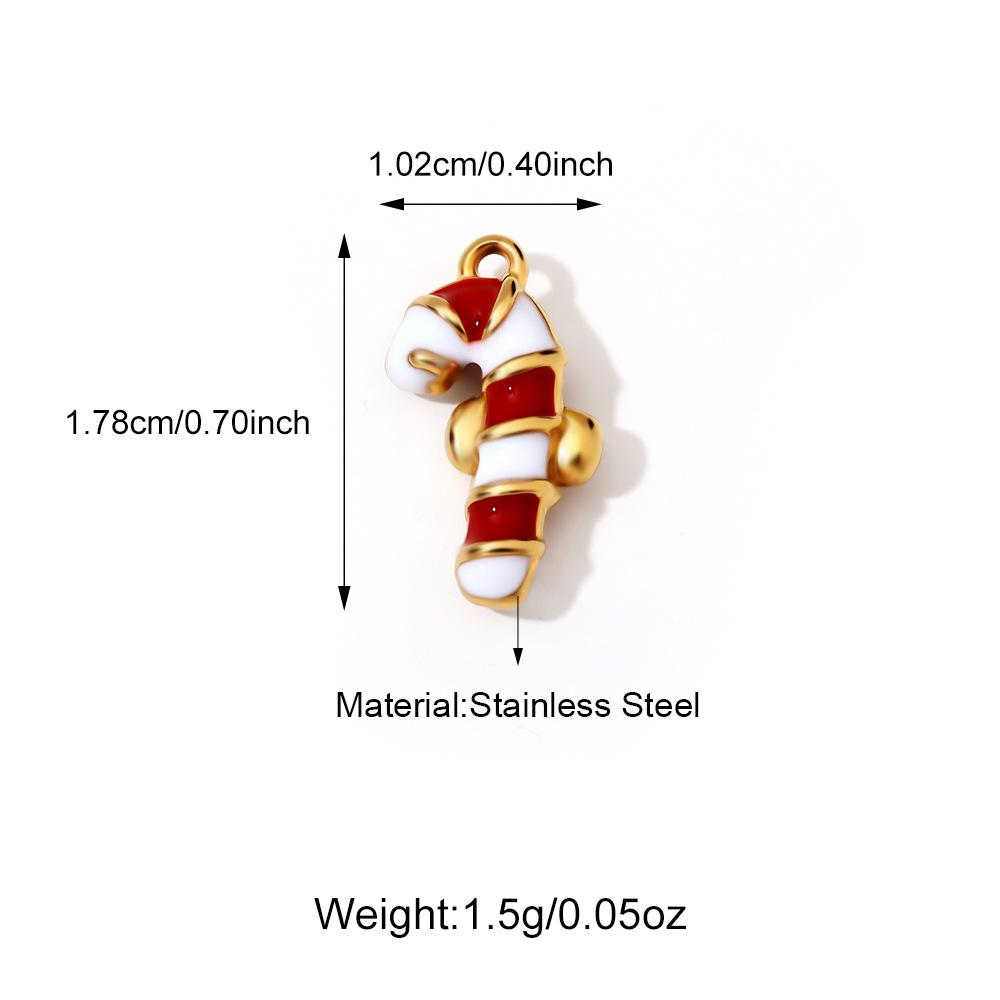 Di Yao Stainless Steel Christmas Tree Bell Pendant - Cute & Creative DIY Jewelry Accessory