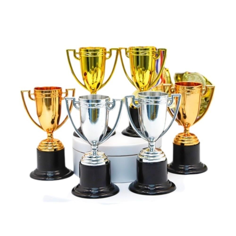 Plastic Material Mini Trophy Set Gold Color Children's Trophy Awards  Kindergarten Rewards