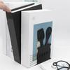 AEE4-Decorative Hollow-Out Bookends For Art Hourglass Design Metal Book Stan