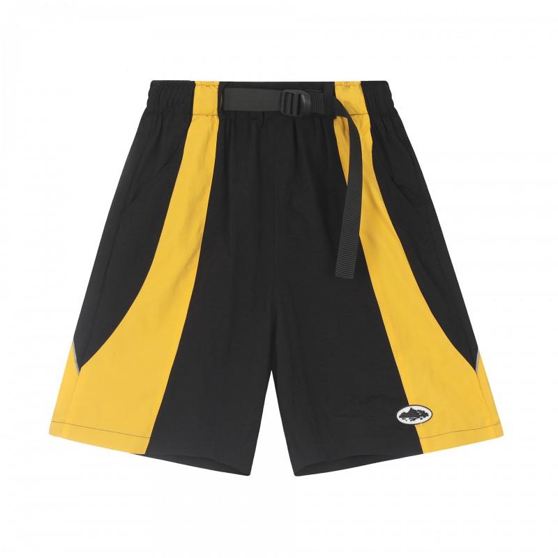 Corteiz Streetwear Short Pants Men Women Alcatraz Ship Print Loose Fit Cotton Shorts