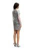 Diesel Mini Dress A166330SLBB L Black X Ivory 900A Women's D-BUXT-Q1