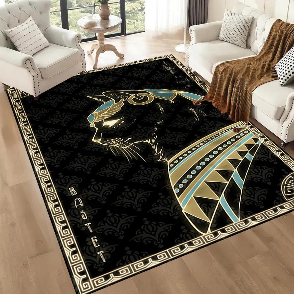 Moonlit Cat Dream Floor Mats for Living Room, Bedroom and Room Decoration Are Suitable for Gifts.