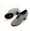 Houndstooth Mid-Heel Dance Shoes for Square, Ballroom, Modern & Latin Styles - Soft Sole, Adult Performance Cha-Cha