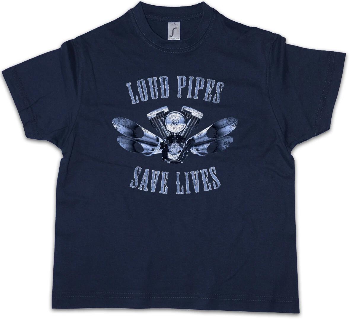 LOUD PIPES SAVE LIVES Kids Boys kids boys T-Shirt Live To Ride Biker SAMCRO Rocker 140