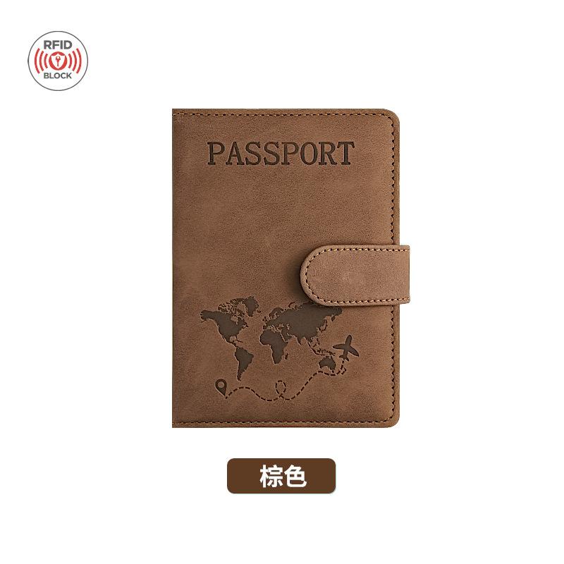 Popularna torba na paszport RFID skóra PU wielofunkcyjna torba na karty SIM i ID skórzane etui etui na paszport