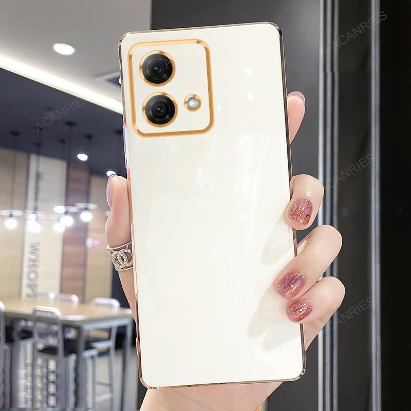 G 84 54 Luxury Plating Ring Holder Stand Case For Motorola Moto G84 G54 5G G53 G52 G32 G42 G22 G62 G13 G23 Silicone Back Cover