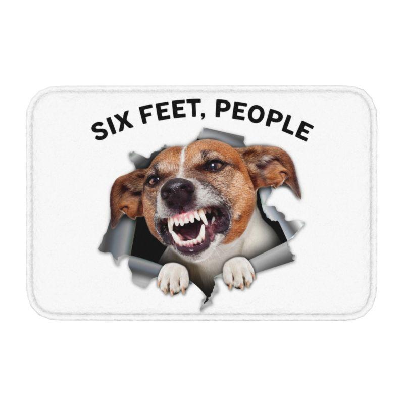 Mème Drôle de Jack Russell Terrier Tapis de Sol d'Entrée de Porte d'Entrée Tapis Extérieur Amoureux des Chiens Tapis de Bain Cuisine Tapis de Sol de Salon 40cmx60cm