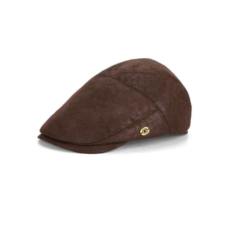 British Retro Forward Hat Shows a Small Face, Fashionable Versatile Beret, Anti-cap, High-end Literary and Artistic Painter Hat