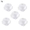 5PCS 2g 3g Empty Small Colorful Covers Clear Plastic Cosmetic Pot Jars with Lids for Face Cream Lip Balm Containers Travel