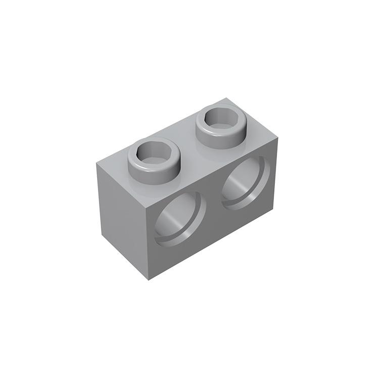 

Rainbow Pig MOC Assembles Particles 32000 High-Tech Brick 1 x 2 with 2 Holes Building Blocks Kids DIY Educational Spare Toys світло-сірого кольору