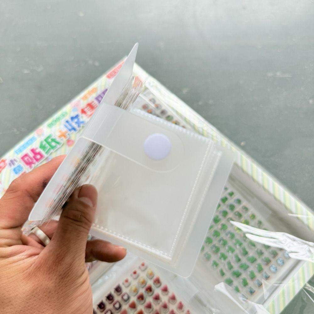 Empty Nail Stickers Album Transparent Nail Accessories Organizer  Accessories Storage